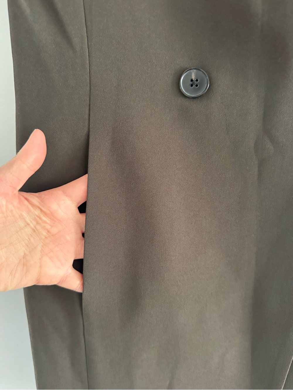 Babaton Blazer Vest Dress in Olive Green - Picture 6 of 8